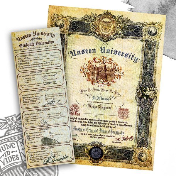 Unseen University Diploma Set