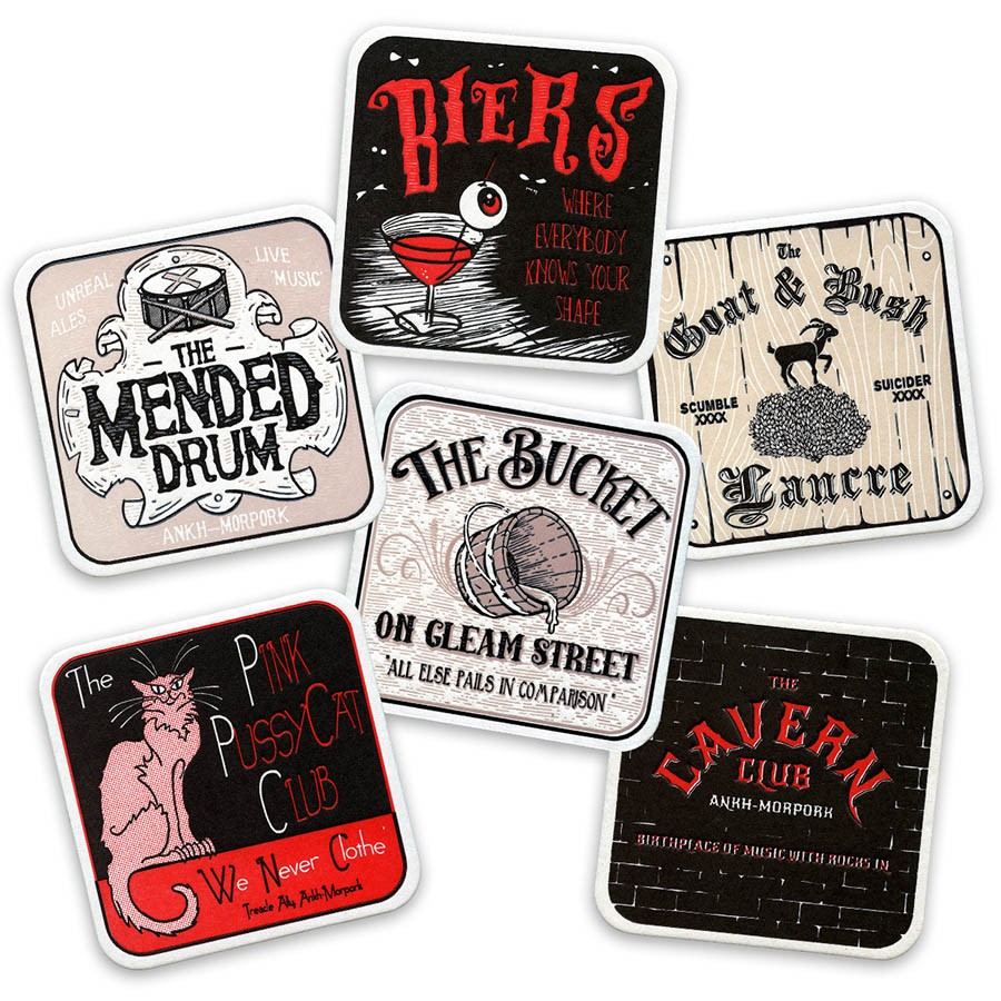 Discworld Beermats - Inns & Taverns