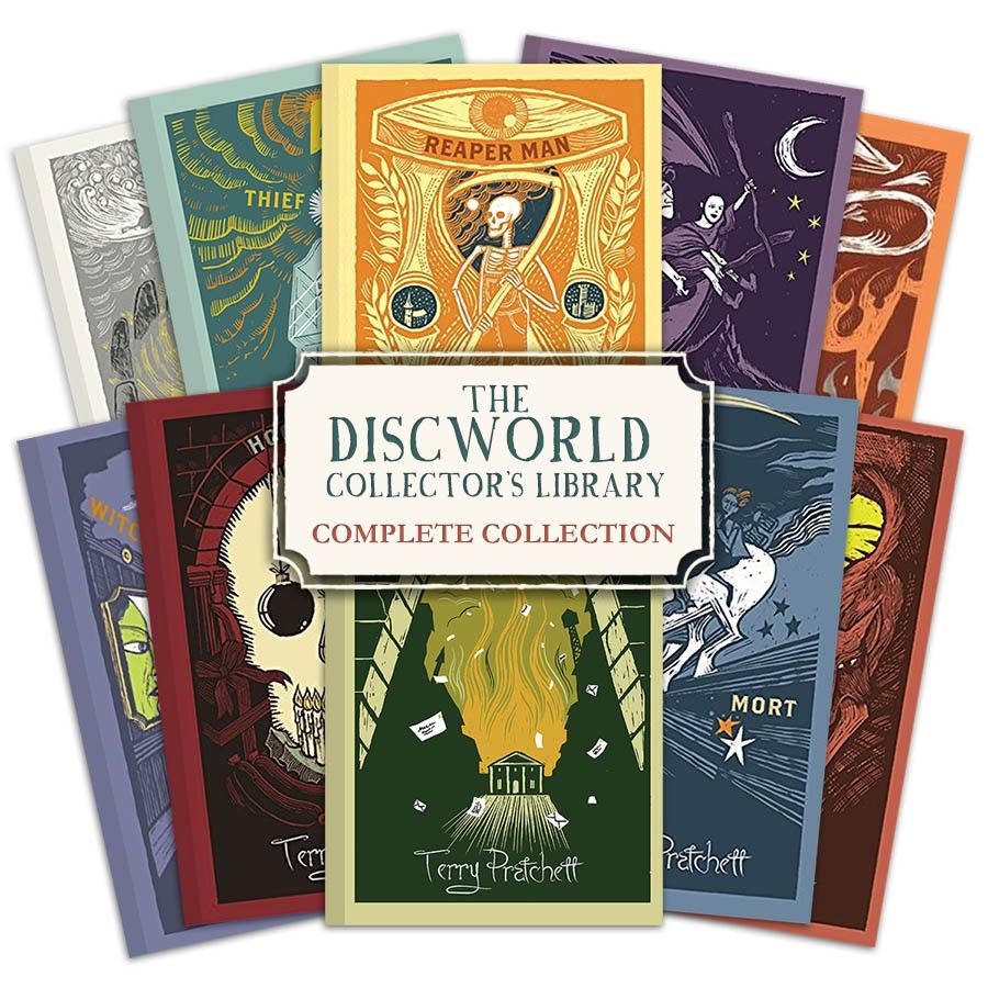 discworld novel series 1 :1 to 5 books collection set (the colour of magic,  the light fantastic, equal rites, mort, sourcery)