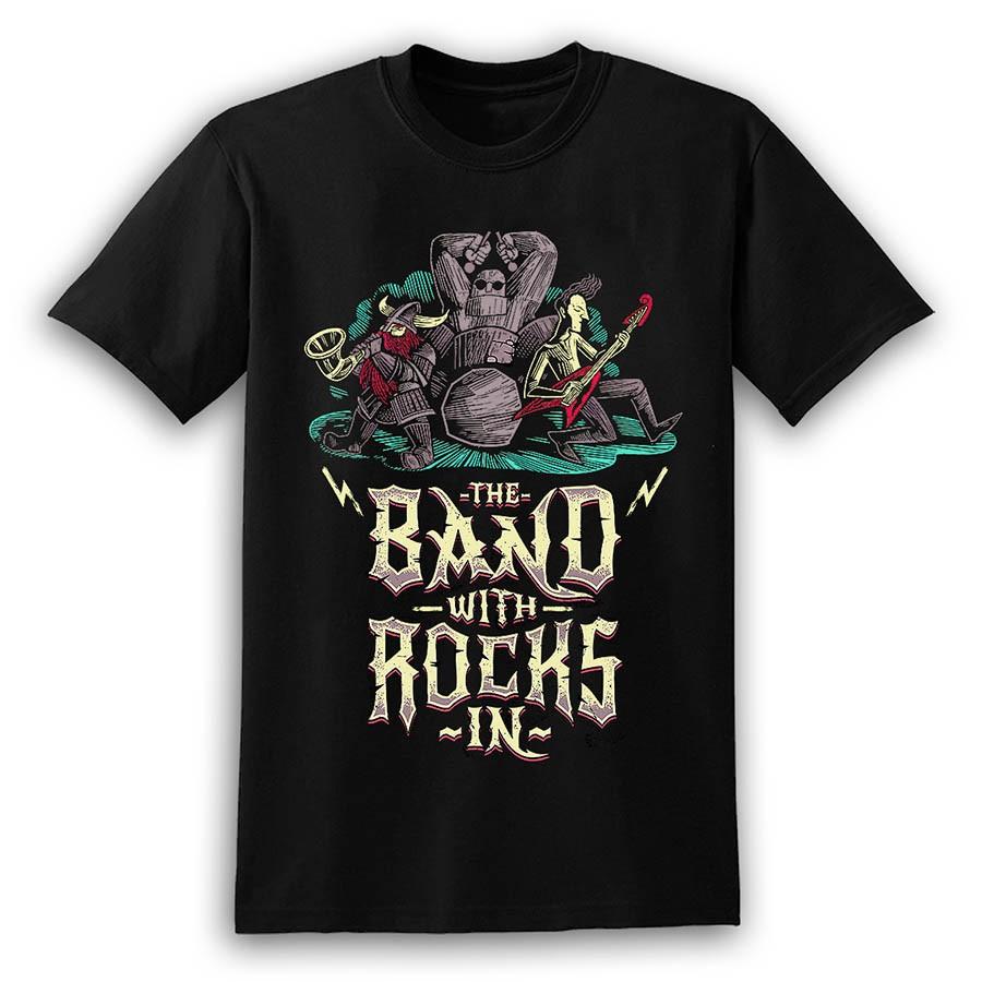 forsætlig udarbejde Dokument The Band With Rocks In T-Shirt | Terry Pratchett's Discworld |Apparel