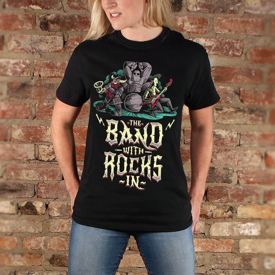 The Band With Rocks In T Shirt Terry Pratchett s Discworld Apparel