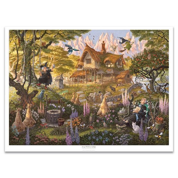 Granny Weatherwax's Cottage Print