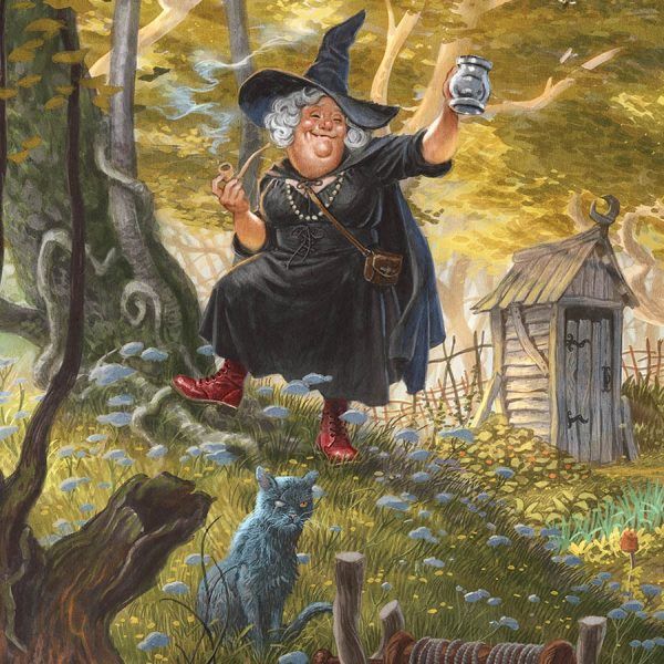 Granny Weatherwax's Cottage Print