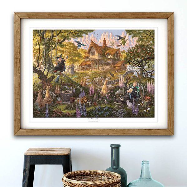 Granny Weatherwax's Cottage Print