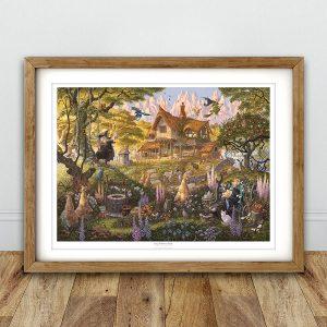 Granny Weatherwax's Cottage Print