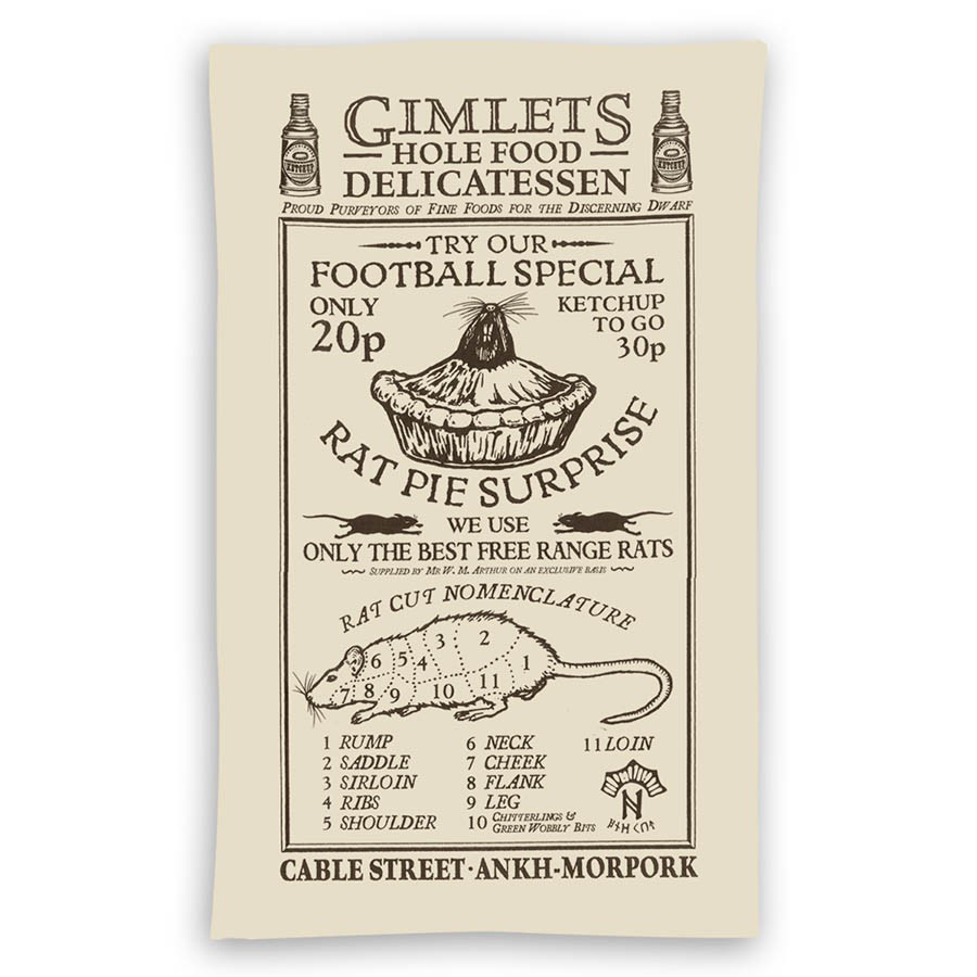 Gimlet's Hole Food Delicatessen Tea Towel