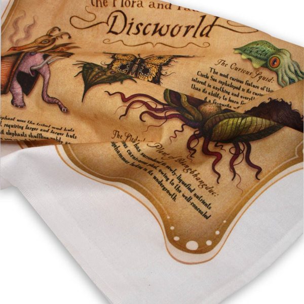 Flora & Fauna of Discworld Tea Towel