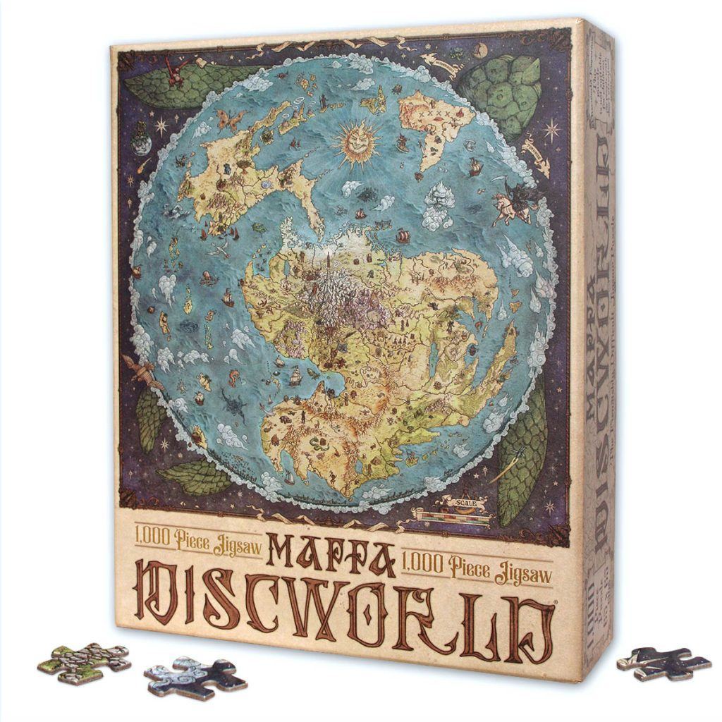 New Products Terry Pratchett S Discworld Books Merchandise Terry Pratchett Discworld Mappa Map Jigsaw Puzzle Box Pieces2 Colourifx 1024x1024